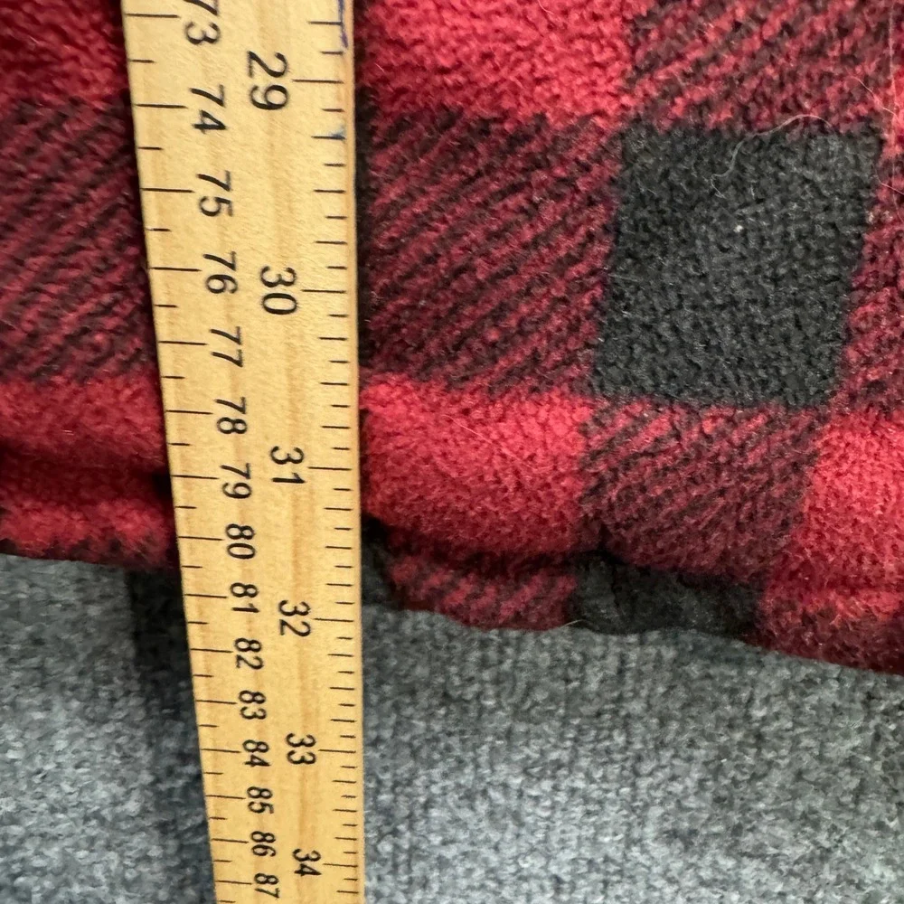 Lee Regular Fit‎ Shirt Jacket Mens XXL Red Black Plaid Quilted Lined Outdoor